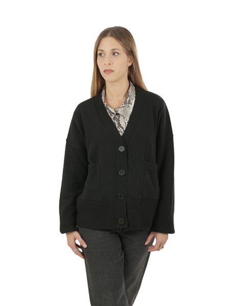 Cardigan ROBERTO COLLINA Black