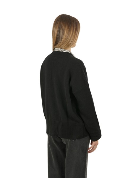 Cardigan ROBERTO COLLINA Black