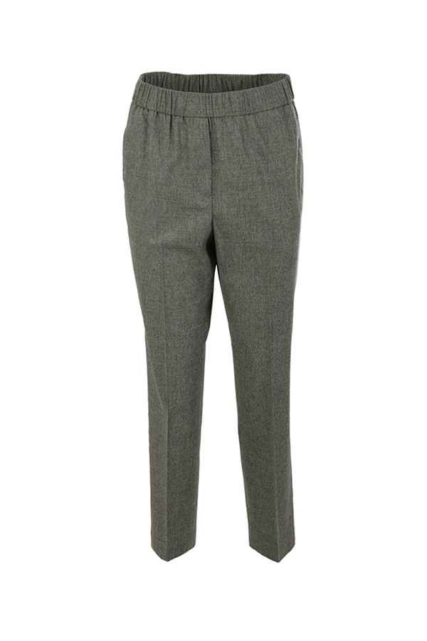 Grey PESERICO Trousers in Wool and Cashmere Flannel