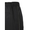 Pantalone Peserico in Flanella di Lana e Cashmere Blu