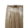 Peserico trousers in Rose Gold laminated viscose twill