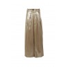 Peserico trousers in Rose Gold laminated viscose twill