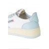 Sneakers Autry Medalist Low bicolore Bianco Celeste