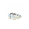 Sneakers Autry Medalist Low bicolore Bianco Celeste