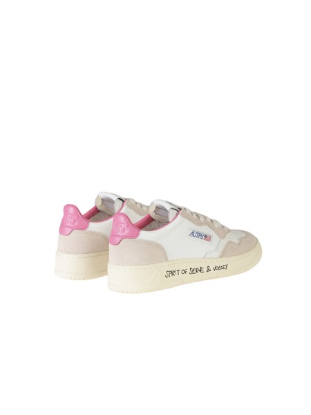 Autry Medalist Low Sneakers White Beige Pink