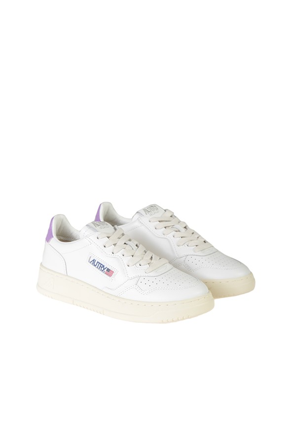 Autry Medalist Low Sneakers White Purple