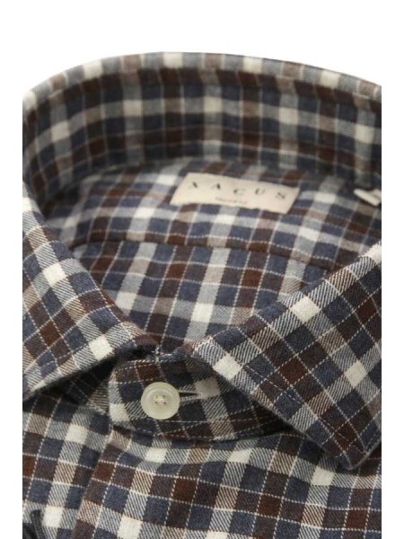 Xacus Tailor Shirt Blue Brown