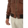 Leather Aviator VOLFAGLI Jacket