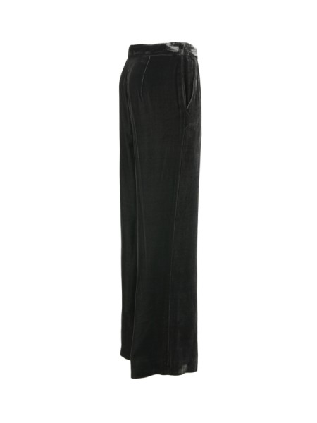 Fluid Velvet MALIPARMI Trousers Grey