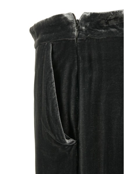 Fluid Velvet MALIPARMI Trousers Grey