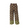 Temple Degradè Cady Trousers Green Black Bordeaux