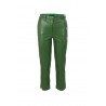 Hanita Basic trousers in green eco-leather