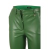 Hanita Basic trousers in green eco-leather