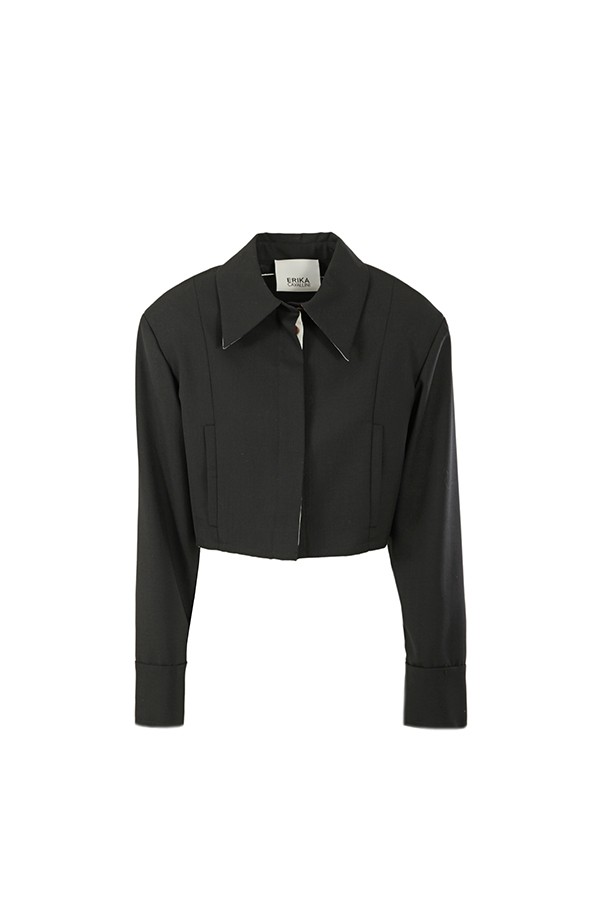 Niche Crop ERIKA CAVALLINI Jacket Black