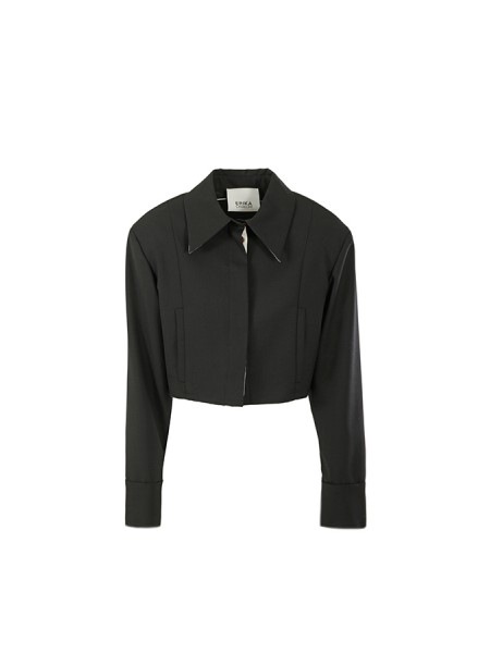 Niche Crop ERIKA CAVALLINI Jacket Black