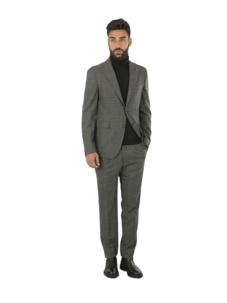 Prince of Wales Grey TAGLIATORE Suit