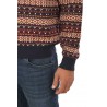 Sun68 Folk All Over Sweater Navy Blue