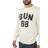 Maglia Sun68 Lettering On Chest Bianco