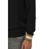 Sweater SUN68 Crew Neck Cuffs Stripes Black