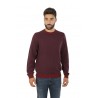 Elbow & Pocket Burgundy Jacquard SUN68 Crew Neck Sweater