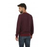 Elbow & Pocket Burgundy Jacquard SUN68 Crew Neck Sweater