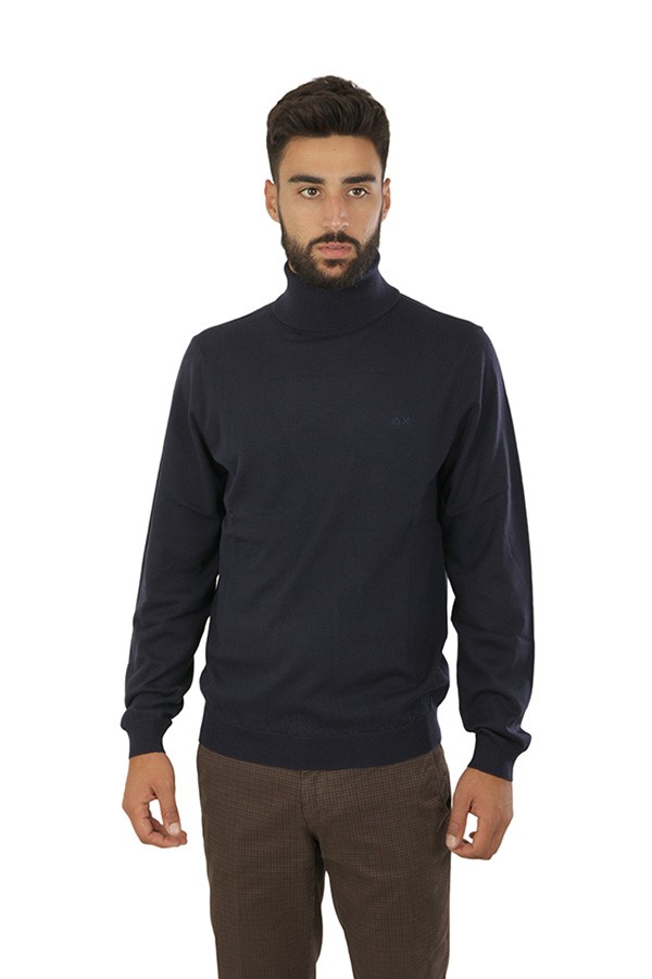 Sun68 turtleneck sweater Navy blue