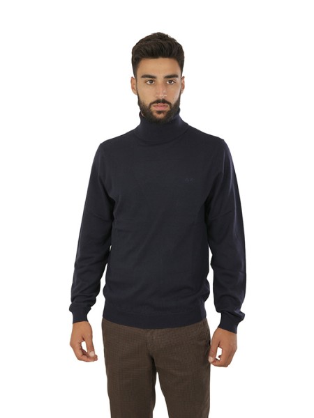 Sun68 turtleneck sweater Navy blue