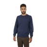 Sun68 Elbow Blue Crew Neck Sweater