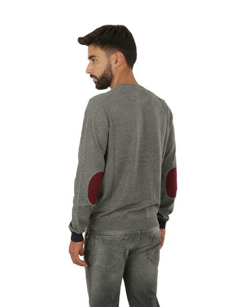 Medium Grey Elbow Crewneck SUN68 Sweater