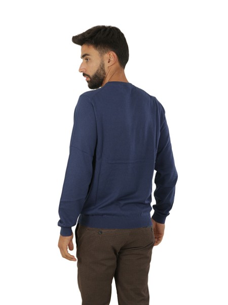 Blue Crewneck sun68 Sweater