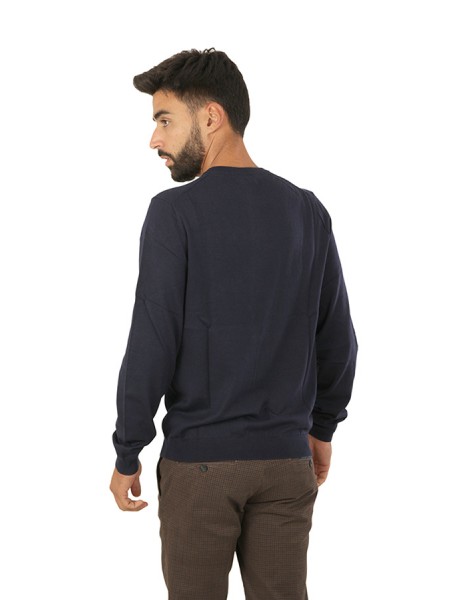 Navy Blue Crewneck SUN68 Sweater