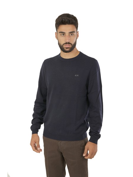 Navy Blue Crewneck SUN68 Sweater