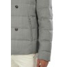 Grey Double-Breasted MONTECORE Down Jacket