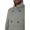 Grey Double-Breasted MONTECORE Down Jacket