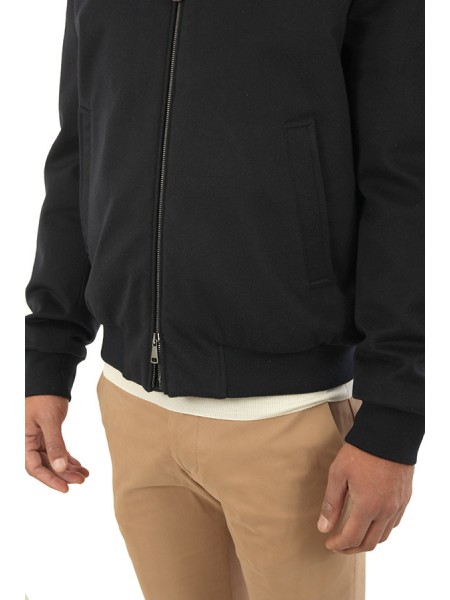 Blue Cashmere CANALI Bomber Jacket