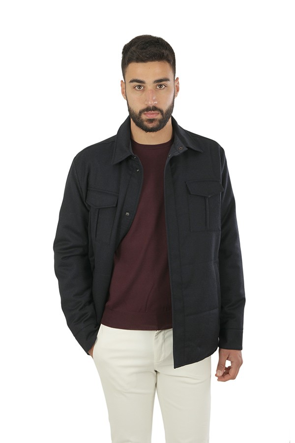 Blue CANALI Reversible Jacket