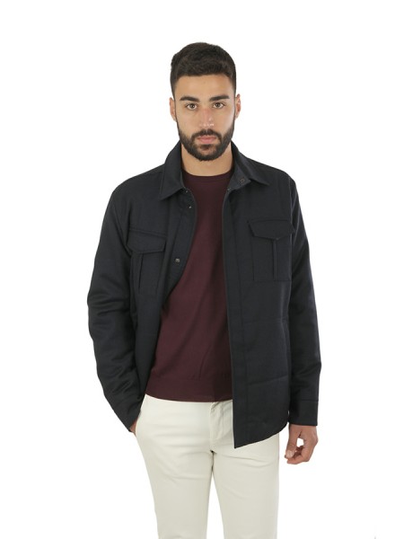 Blue CANALI Reversible Jacket