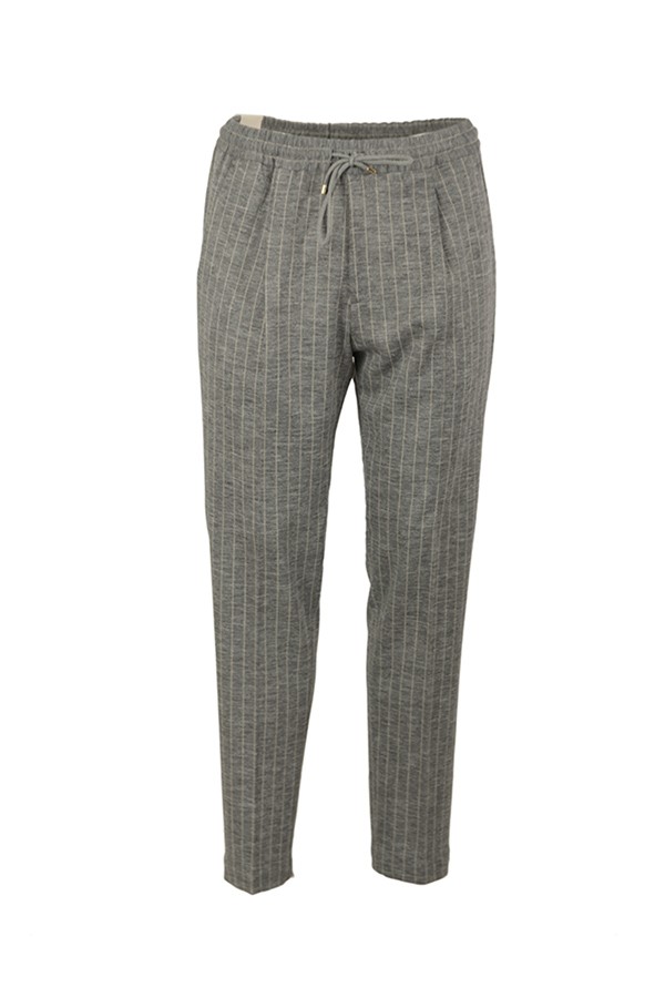 Stone Pinstripe BRIGLIA Trousers