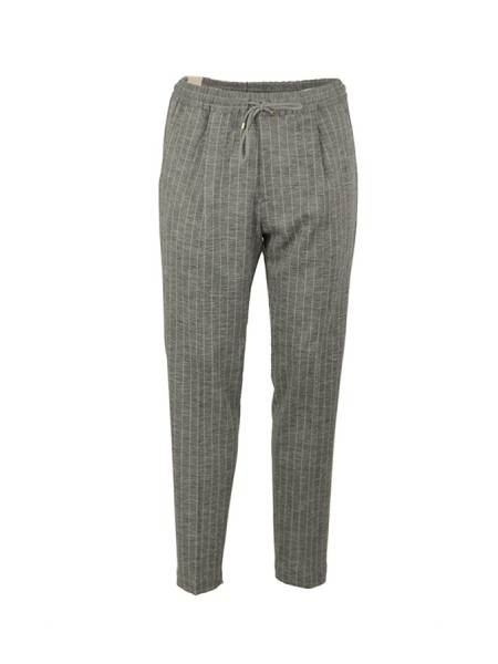 Stone Pinstripe BRIGLIA Trousers