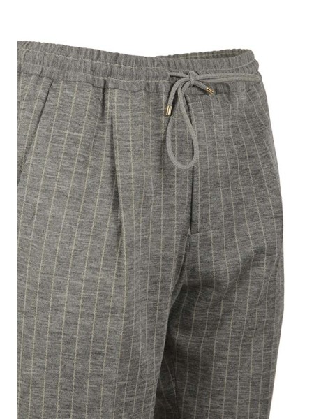 Stone Pinstripe BRIGLIA Trousers