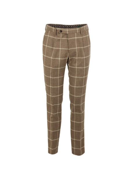 Morello Check Camel Berwich Trousers