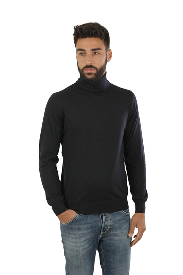 Dark Blue SUITE 191 Turtleneck Sweater