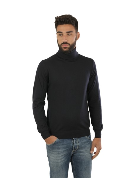 Dark Blue SUITE 191 Turtleneck Sweater