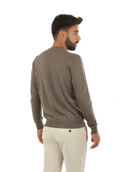 Suite 191 Round Neck Sweater Walnut