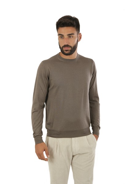 Suite 191 Round Neck Sweater Walnut