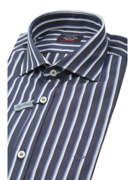 Paul & Shark Striped Shirt Blue/Light Blue