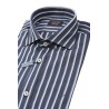 Camicia Paul & Shark Rigata Blu/Celeste