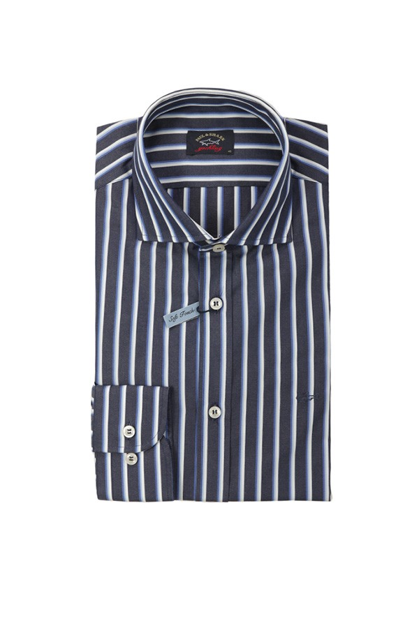 Paul & Shark Striped Shirt Blue/Light Blue