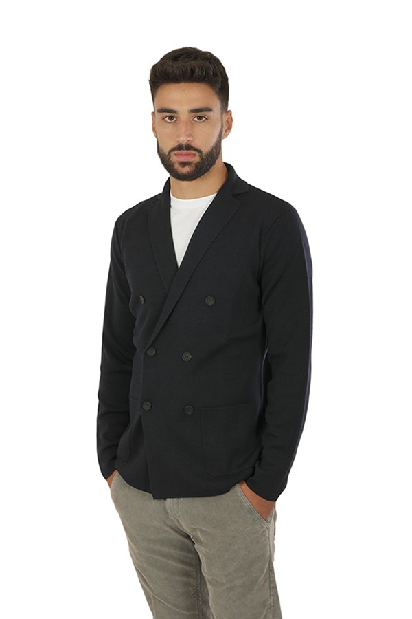 Double-breasted lapel clothing 100% merino wool