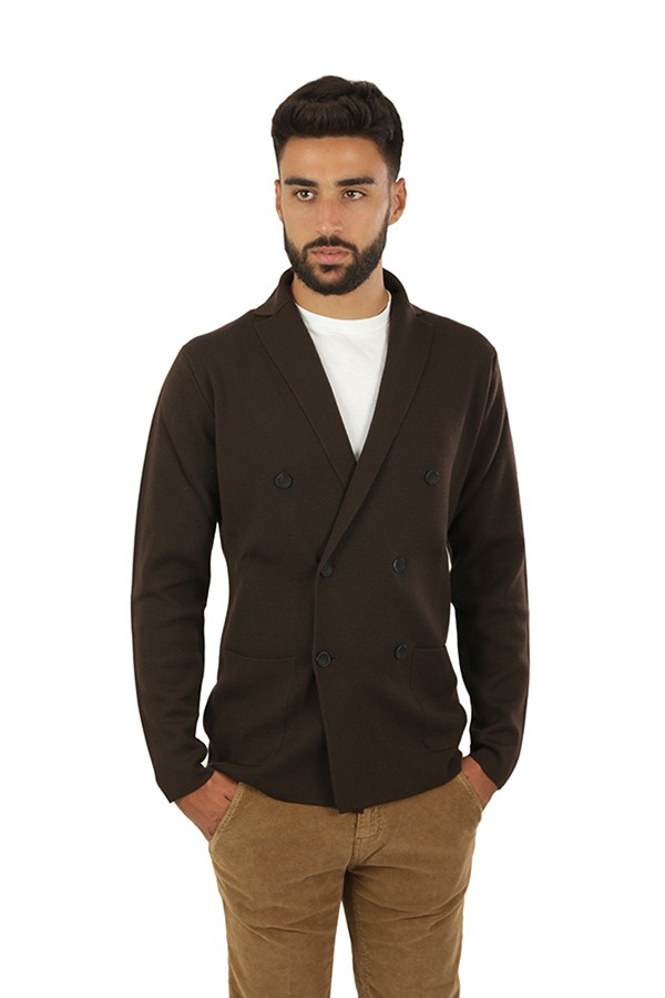 Double-breasted lapel clothing 100% merino wool